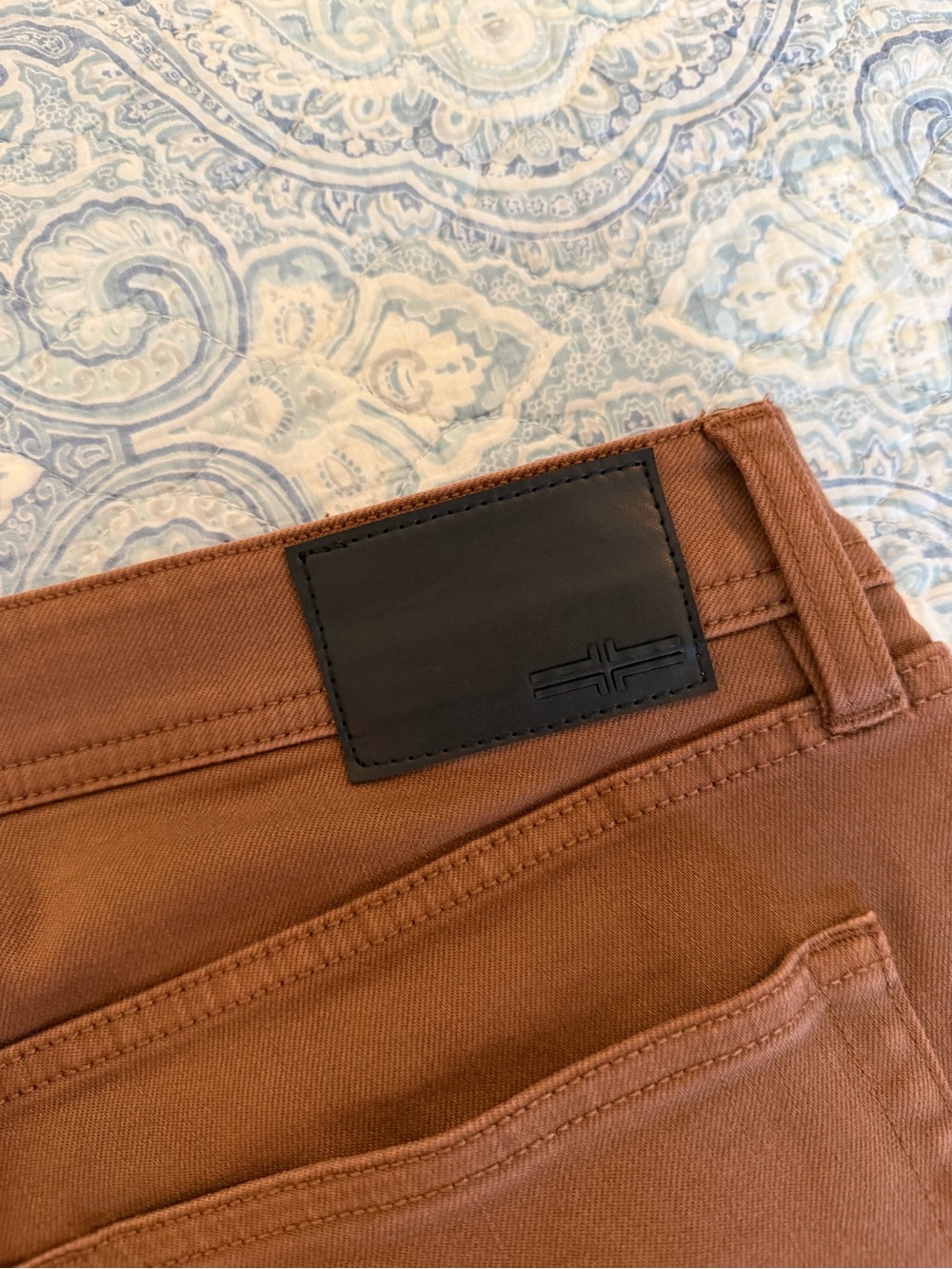 Liverpool Los Angeles Regent Relaxed Straight Brown Pants 38x32 - Picture 6 of 6